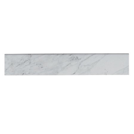 MSI Carrara Bullnose 3 In. X 18 In. Matte Glazed Porcelain Bullnose Wall Tile, 30PK ZOR-PT-TR-0116